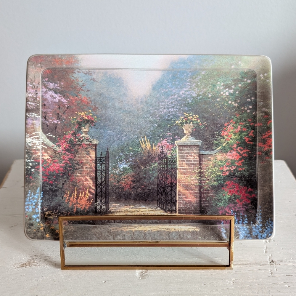 Vintage Thomas Kinkade Collectable Plate "Victorian Garden" 1999 w/ COA